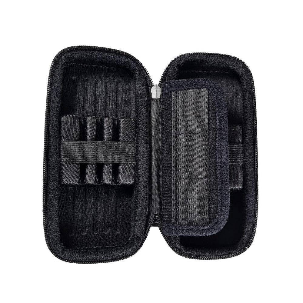 Dart Tasche schwarz / Dart Case schwarz - Black Turtle - DARTS Sport  Editon - für 3 oder 6 Dartpfeile