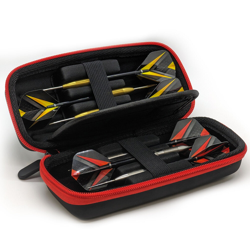 Dart Tasche / Dart Case schwarz/rot - für 2 Dart Sets - BlackRed Turtle bei